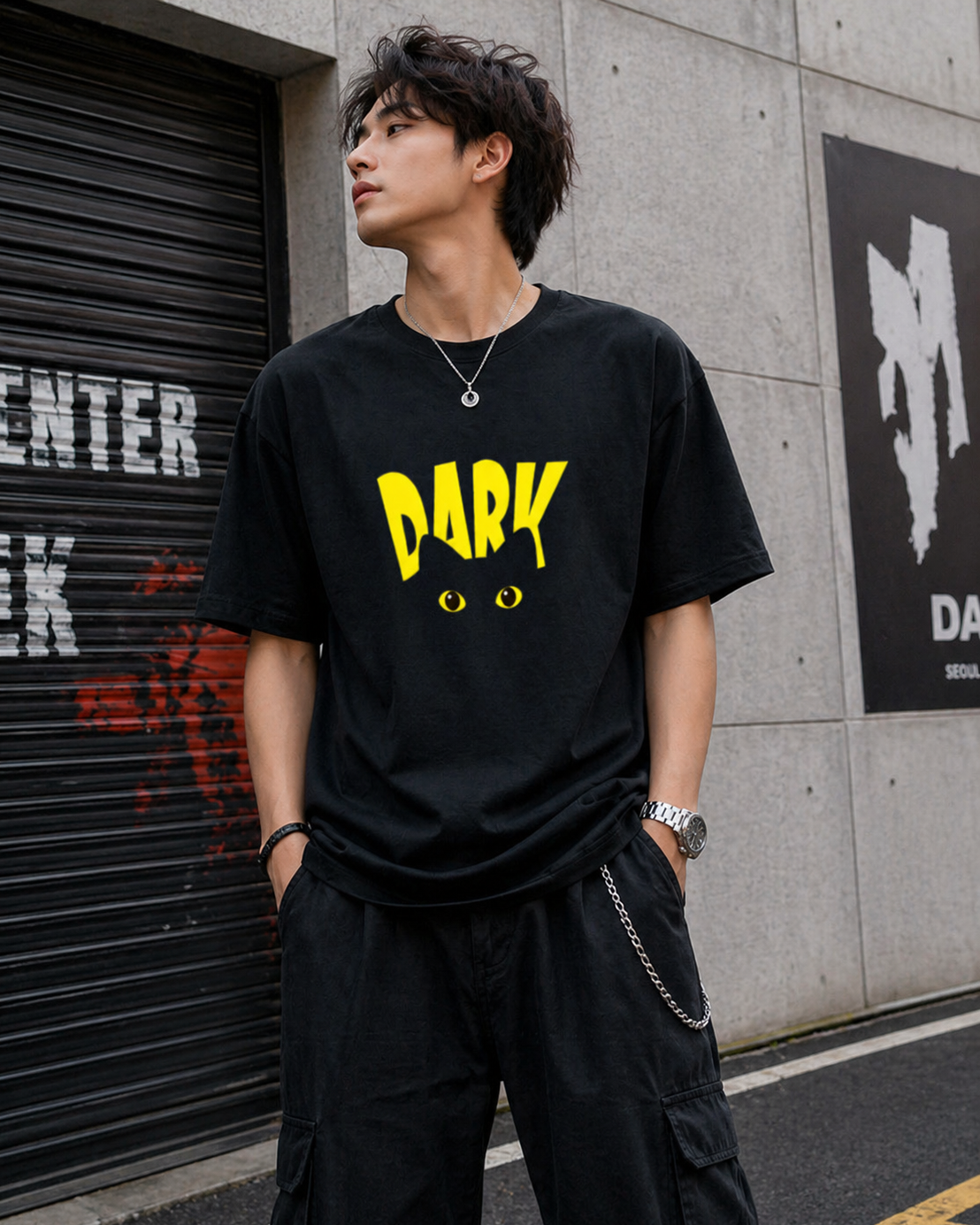 Dark Unisex Oversized Classic T-Shirt