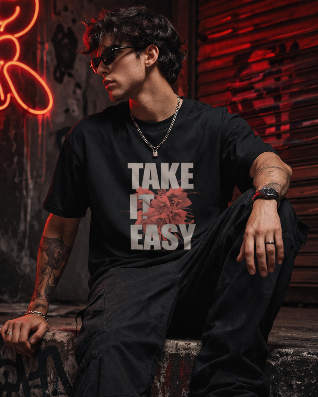 Take It Easy Unisex Oversized Standard T-Shirt